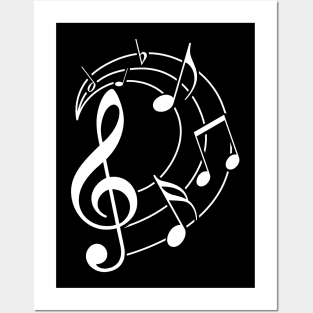 Music notes design Posters and Art